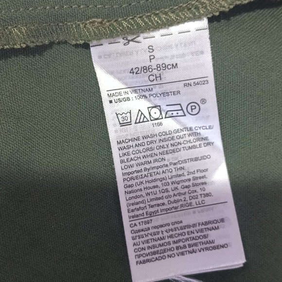 Banana Republic Women's Sleeveless Top Jet Olive Green Velvet Tank Career Sz S - Picture 11 of 14